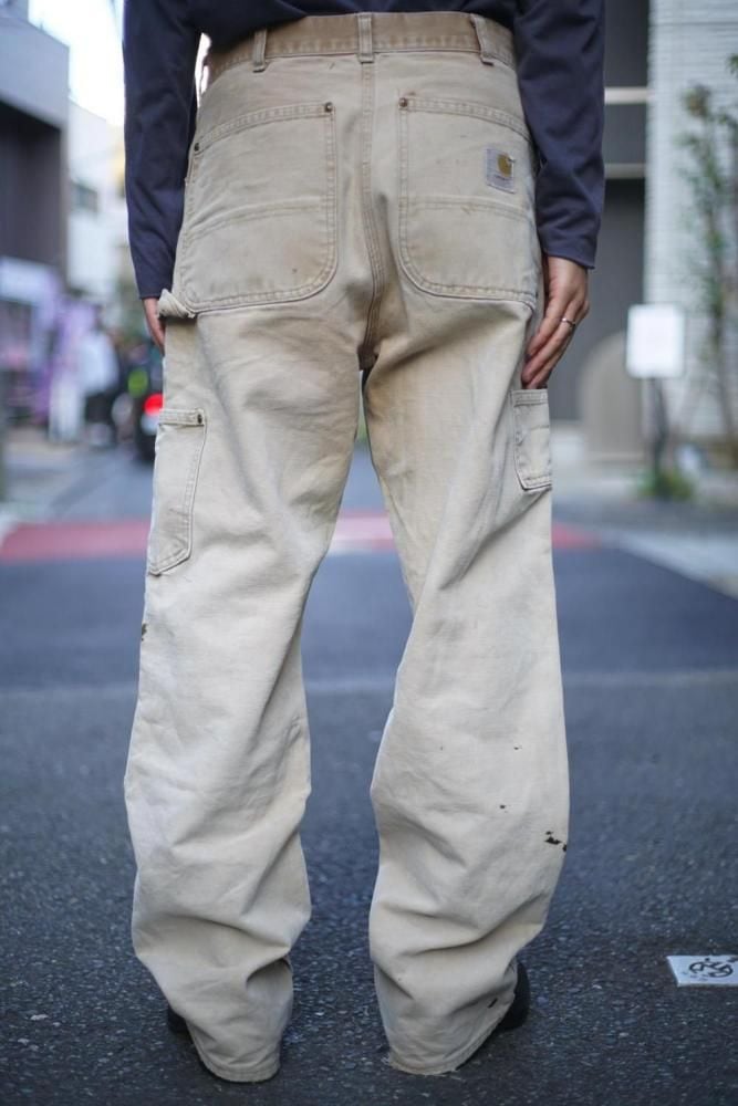 サスペンダー付き60's Carhartt DUCK PAINTER PANTS Carhartt] Vintage High Aged Double Knee Painter Pants [1960s