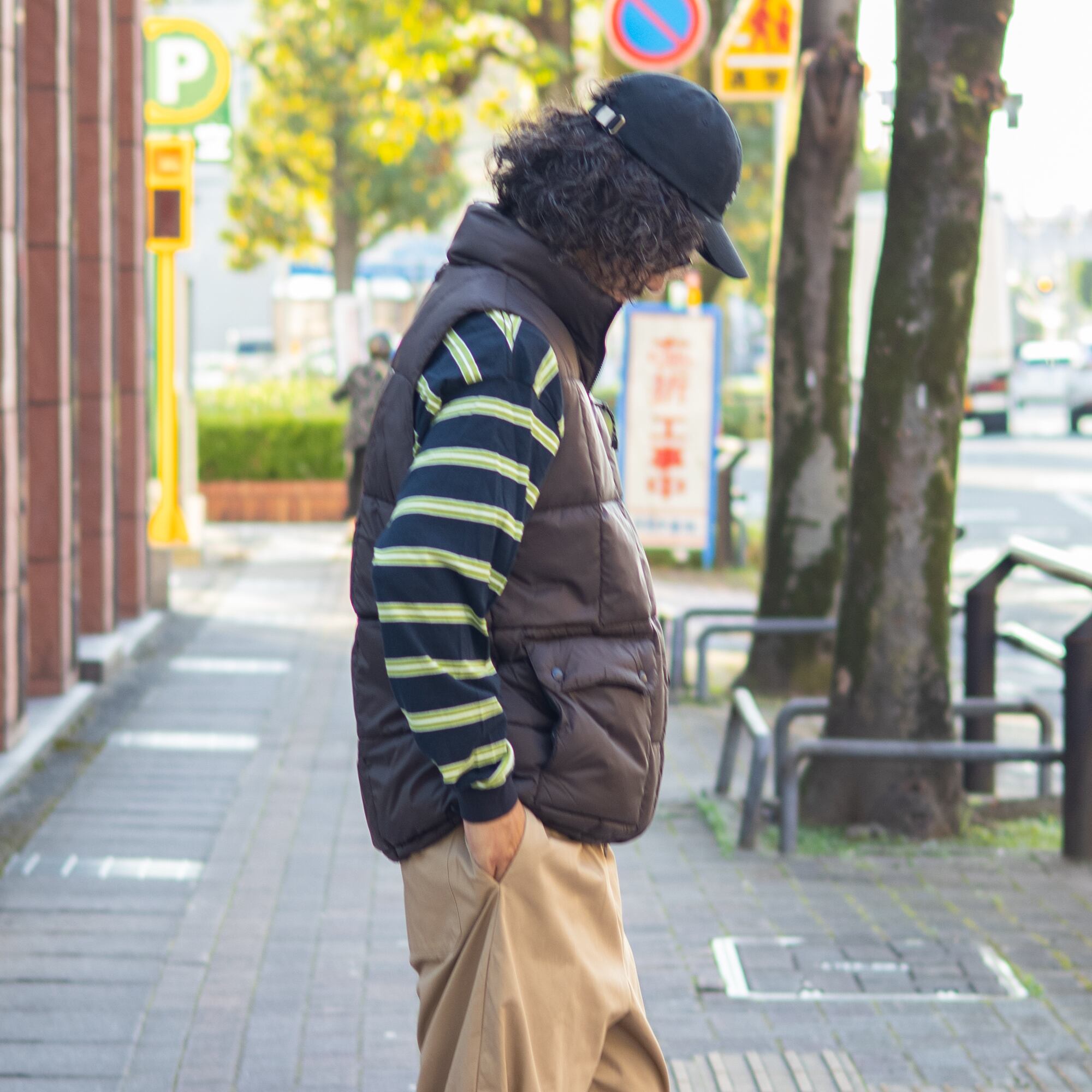 UNISEX】マウンテン パッカブル ボリュームダウンベスト / ダーク