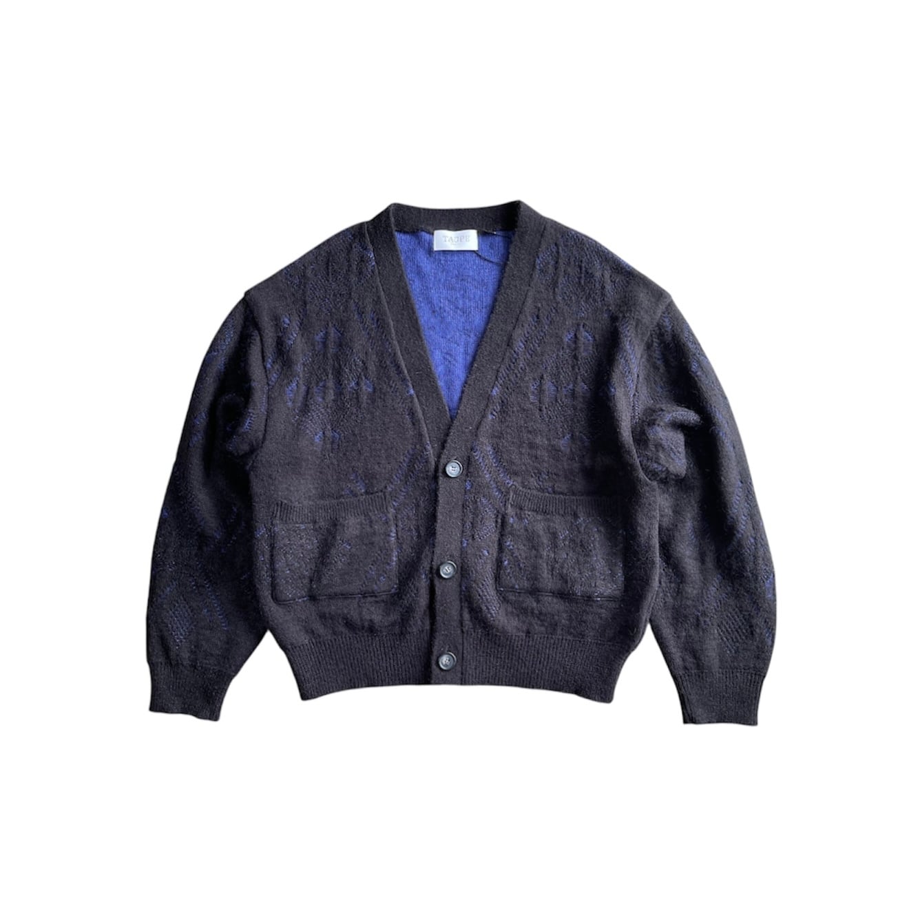 TAUPE / PLATING jq cardigan /  black