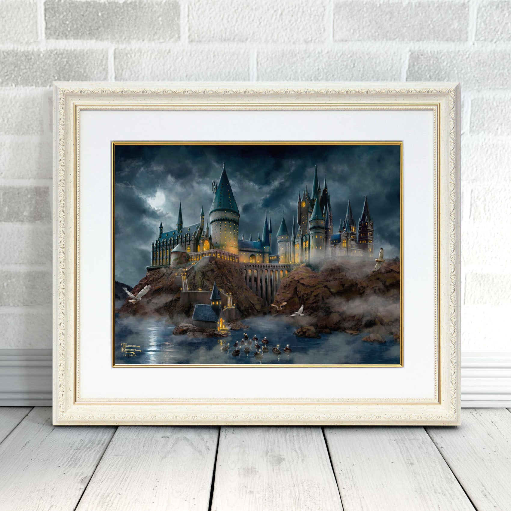 トーマス キンケード スタジオ「ハリー・ポッター/ホグワーツ城」額縁
