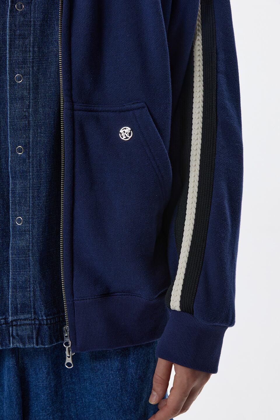 ☆ZEROBASEONE ジャンハオ 着用！！【RSSC】KNIT MIXED HOOD ZIPUP