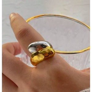 Two Tone Mixed Metal Rings 125526