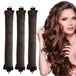新品ラバーカール神器3本フック无热ヘアアイロン大波髪巻き工具睡眠カール