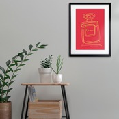 EAU DE PARFUM N°7｜香りの余韻を描くミニマルパフュームアートポスター｜上品で静かな空間を彩る一枚｜A2ポスター