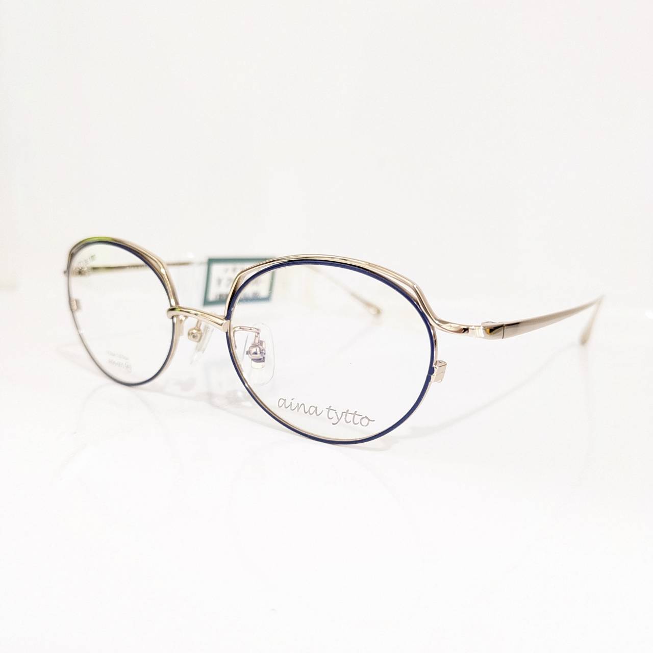 【aina tytto】オーバルメタルフレーム ゴールド