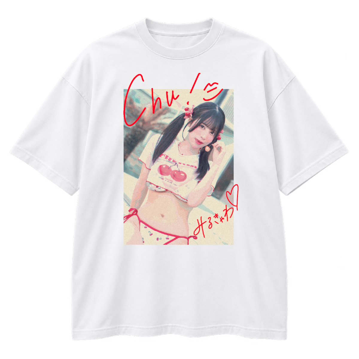 瀬戸みるか C108 チェキ 瀬戸みるかチェリーTシャツ C108『受注』 | みるきゃわ本店オンライン