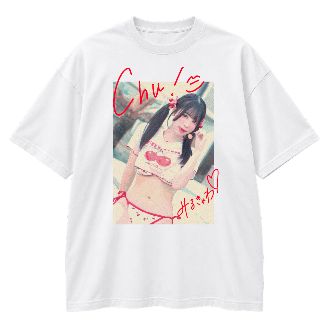 瀬戸みるかチェリーTシャツ C108『受注』 | みるきゃわ本店オンライン