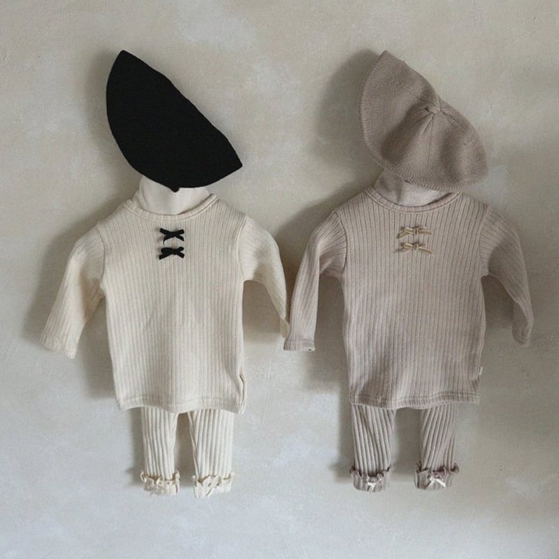 【BABY&KID】可愛い蝶結びセットアップ