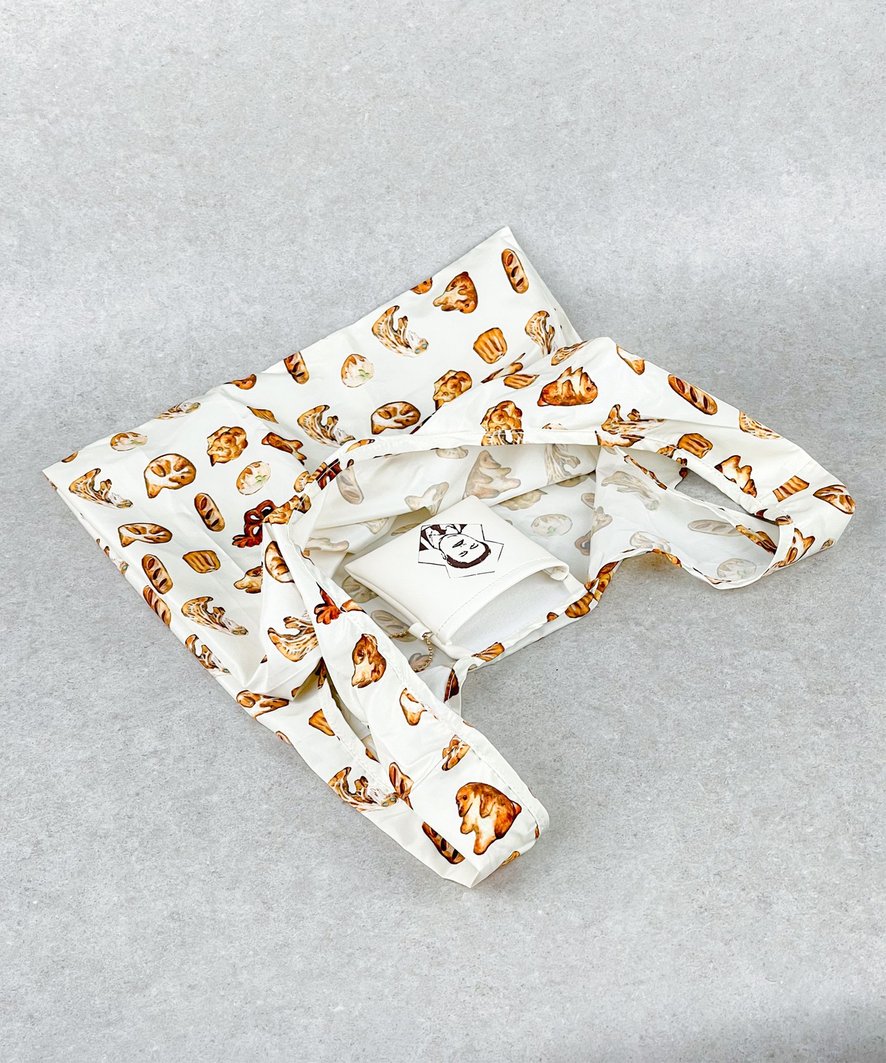 F251064-19_FANTASTIC BEASTS×Flapper コワルスキーベーカリー総柄エコバッグ - 8