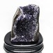 1.1Kg アメジスト 原石 クラスター ウルグアイ産 アメシスト 紫水晶 置物 台座付属 花型 一点物  182-5940