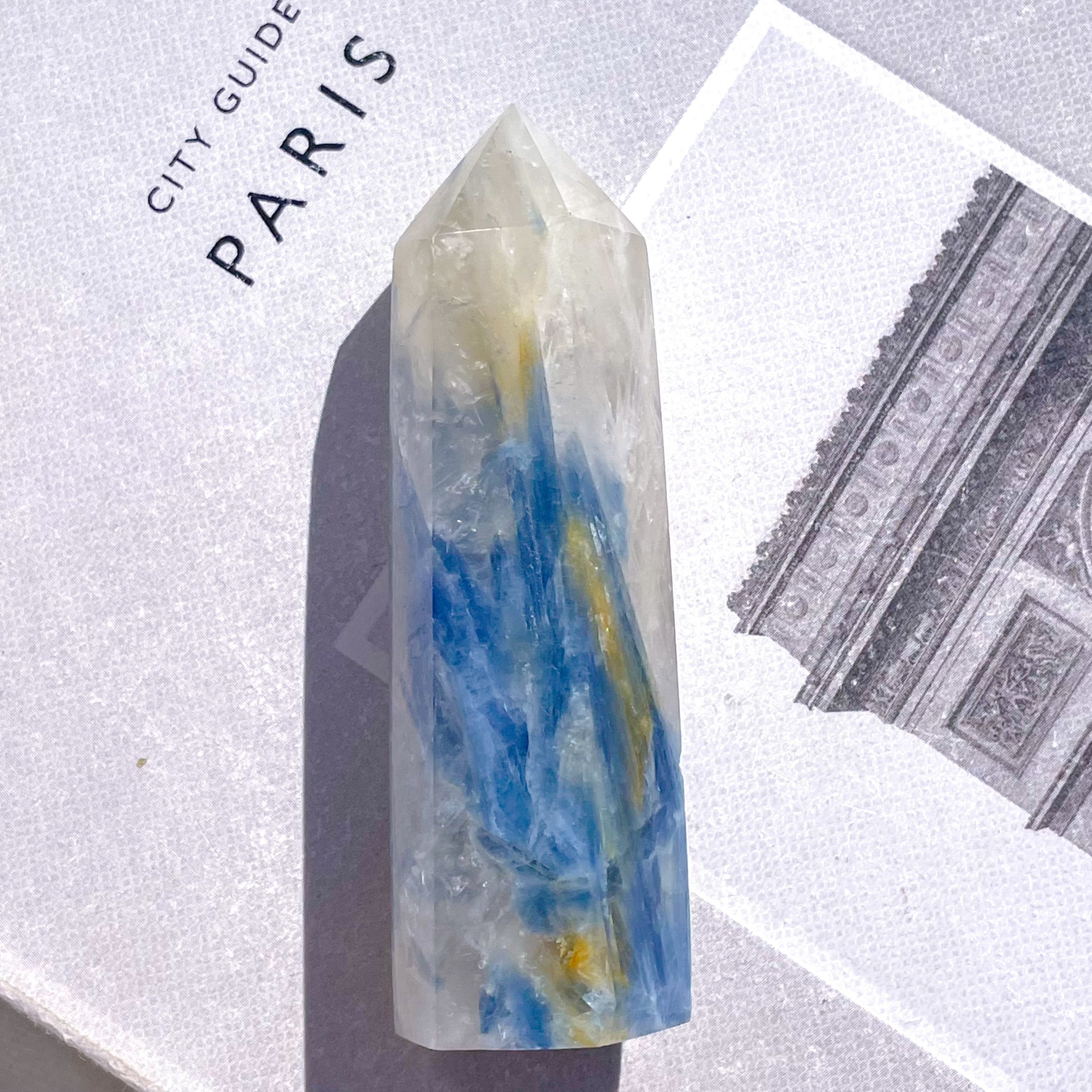Kyanite in Quartz Point 1 ✧ カイヤナイト in クォーツ