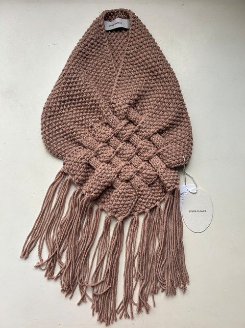 FUMIETANAKA  knit fringe neck
