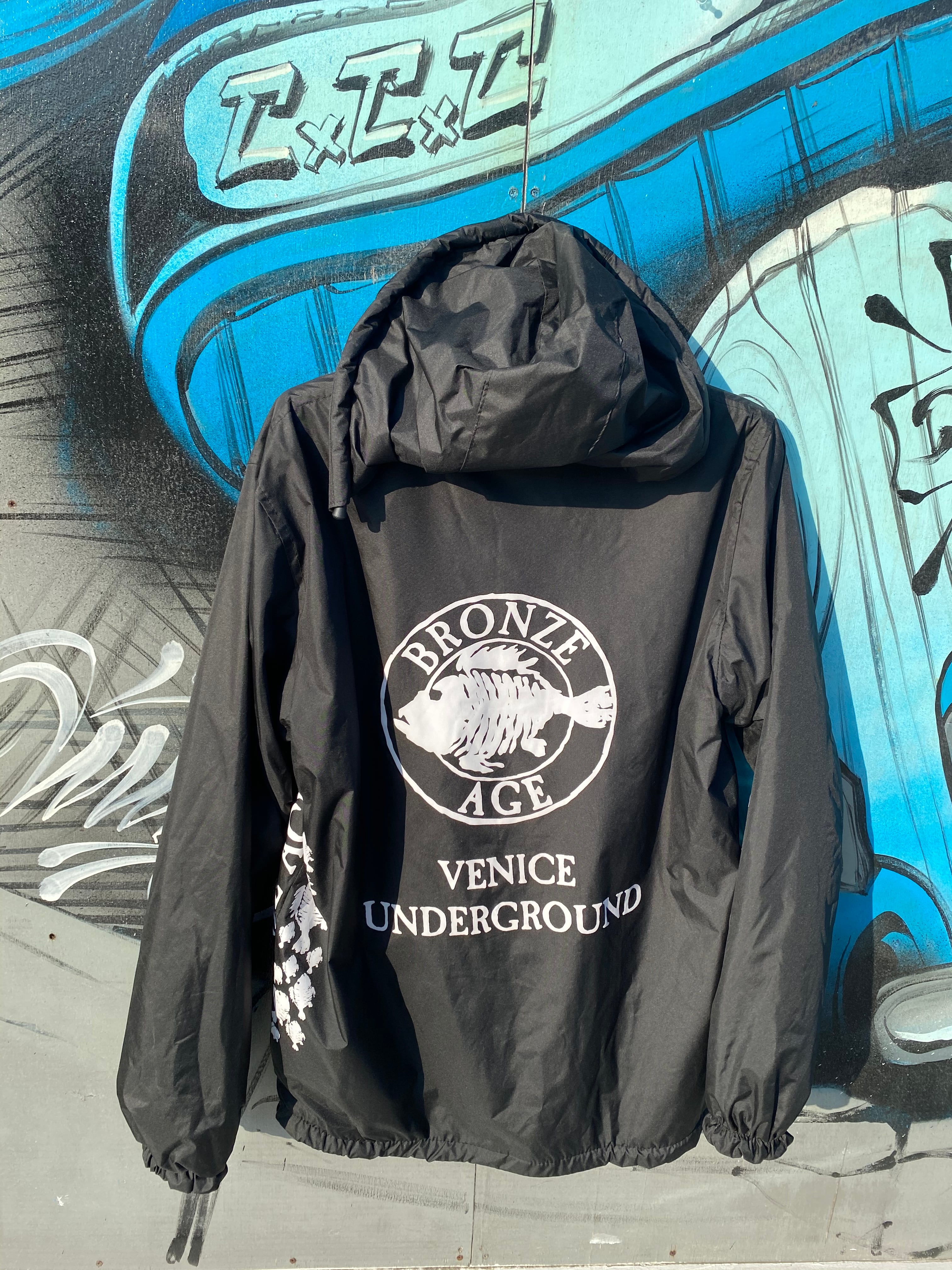 ブロンズエイジ　USA VENICE フーディーブラック　XL