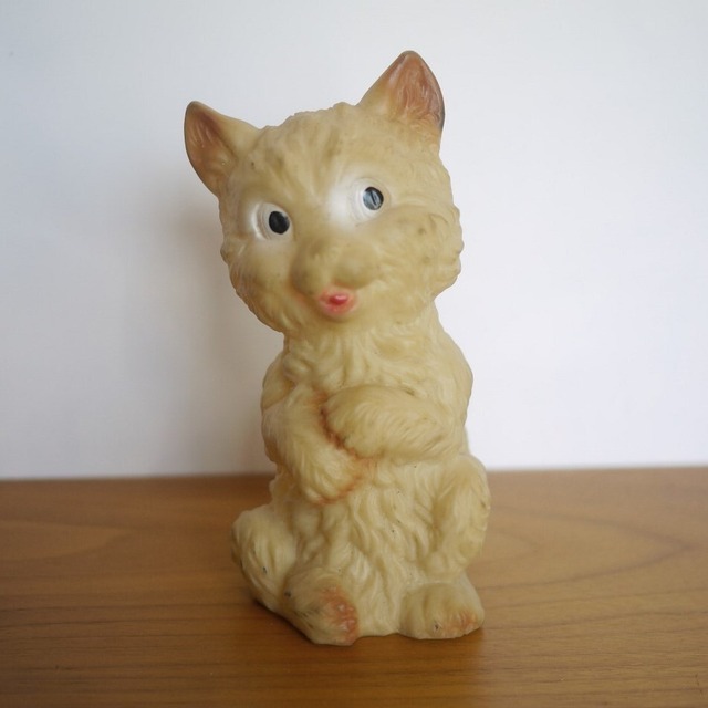 ビンテージ 猫のラバードール　ピーピー人形　スクイーキー　