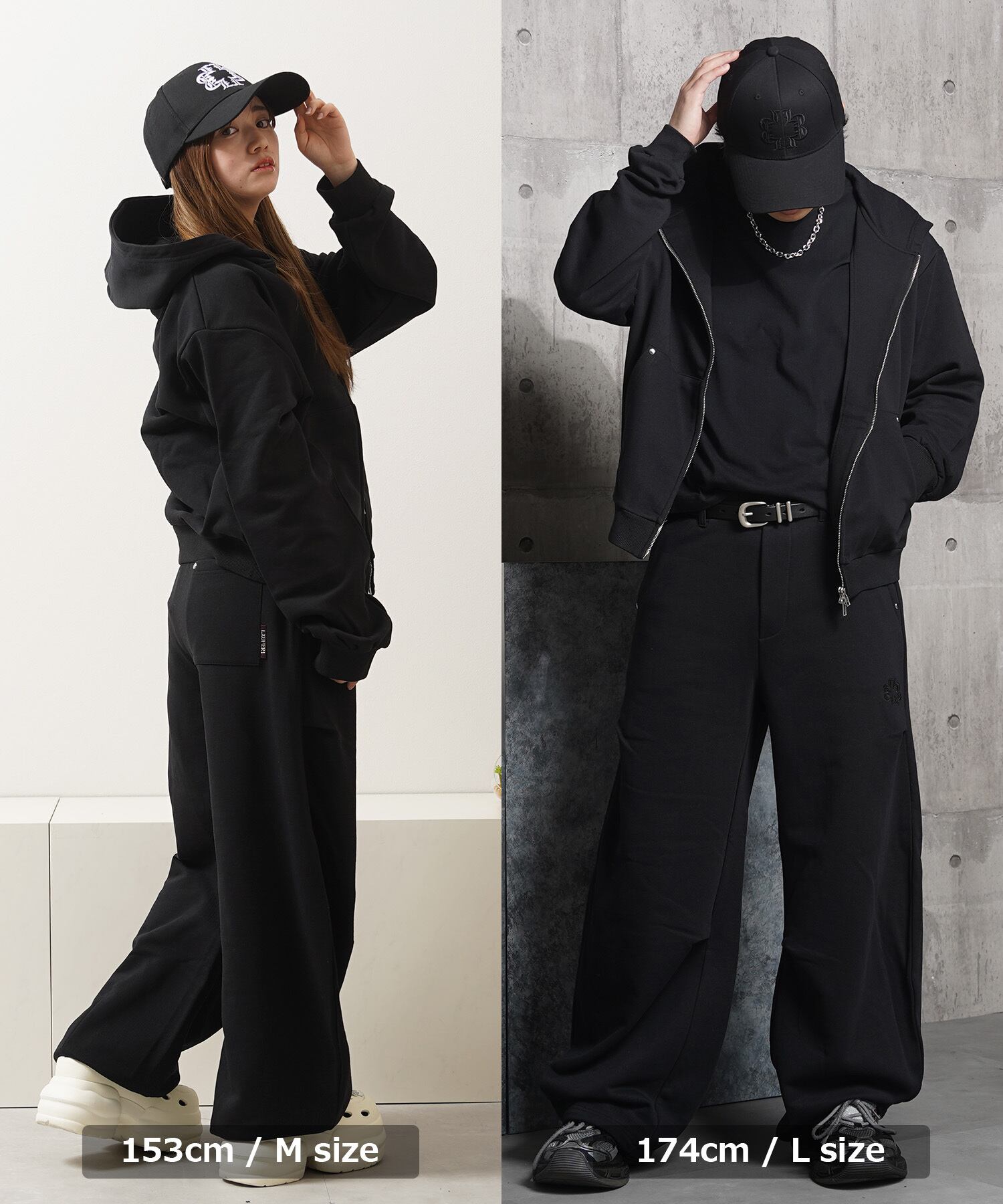 ◇エンブレム スタッズ バレルスウェットパンツ◇lf-26002