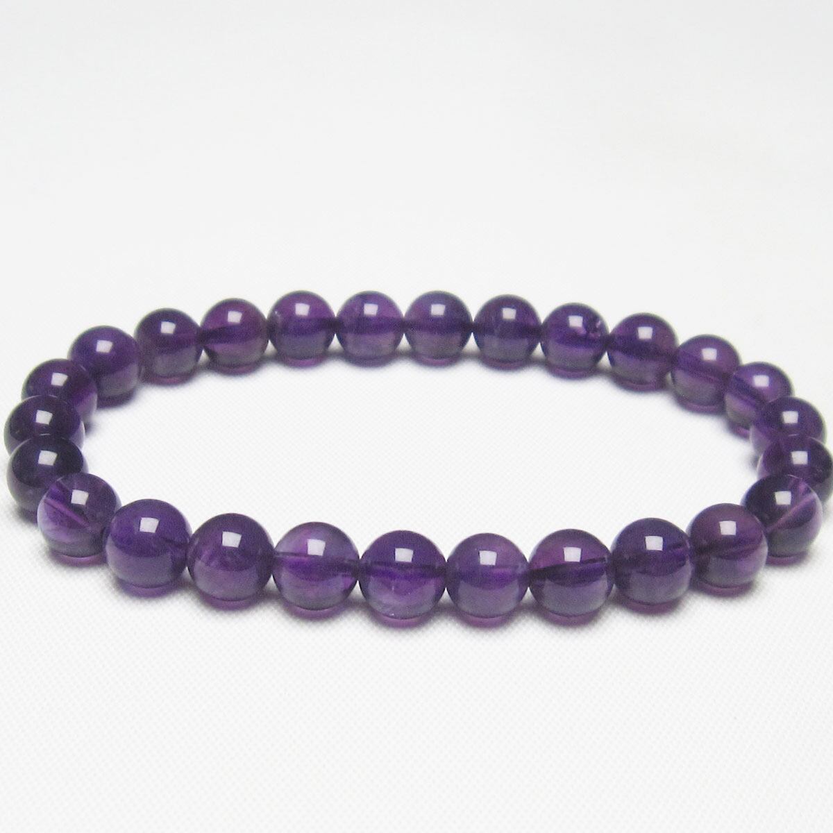 アメジスト ブレスレット 7mm 一点物 メール便可 [M便 1/10] 111-21696