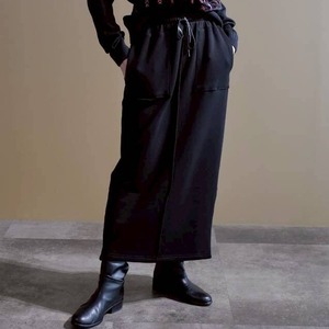 裏起毛ジャージタイトスカート(ブラック)