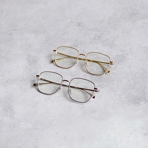 【SELECT】スクエアメタルフレーム 34-00 おしゃれ クラシック スクエア 四角 だてめがね 伊達眼鏡 クリアレンズ レディース メンズ