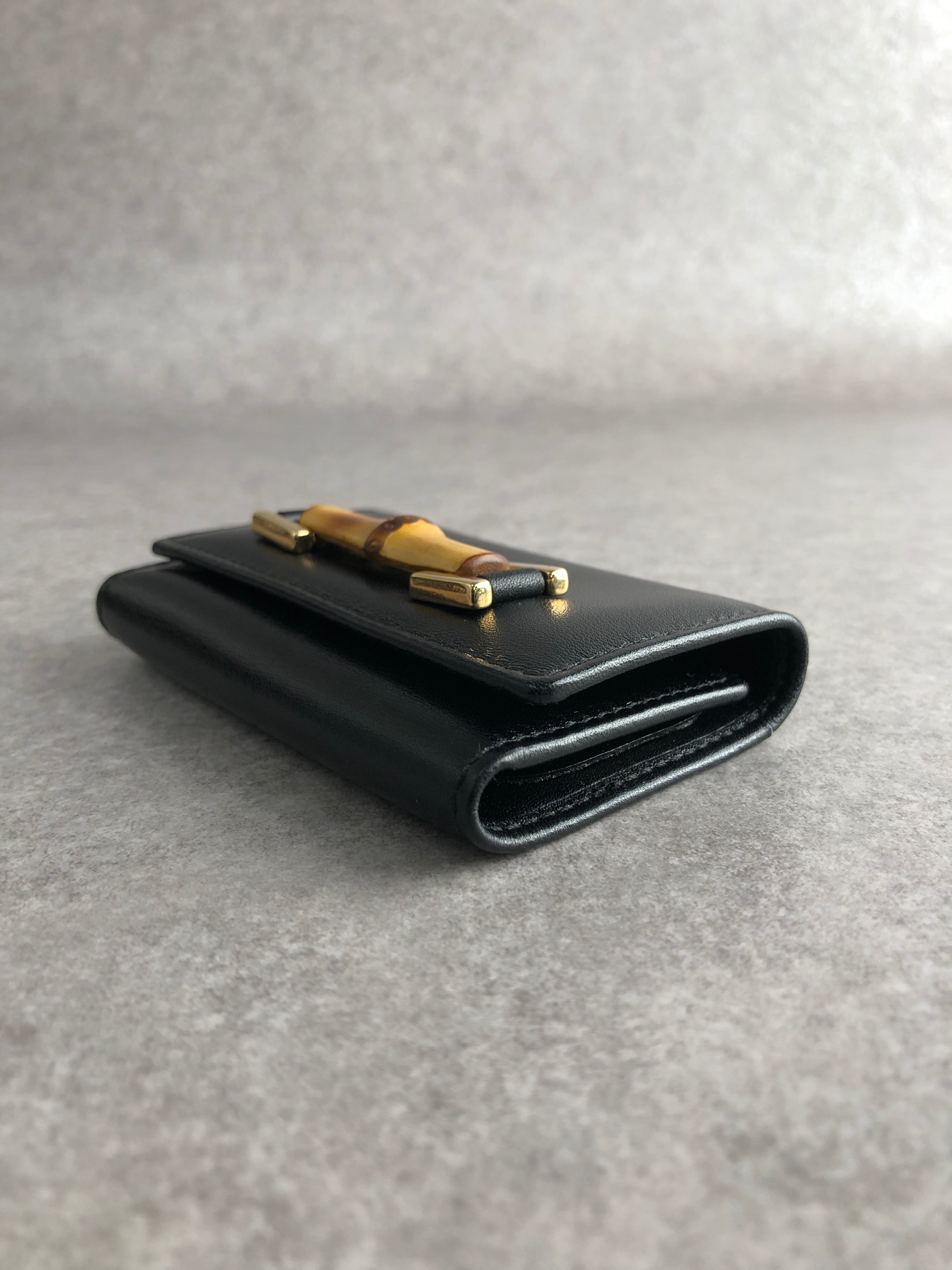 GUCCI グッチ キーケース ブラック バンブー レザー 6連 vintage
