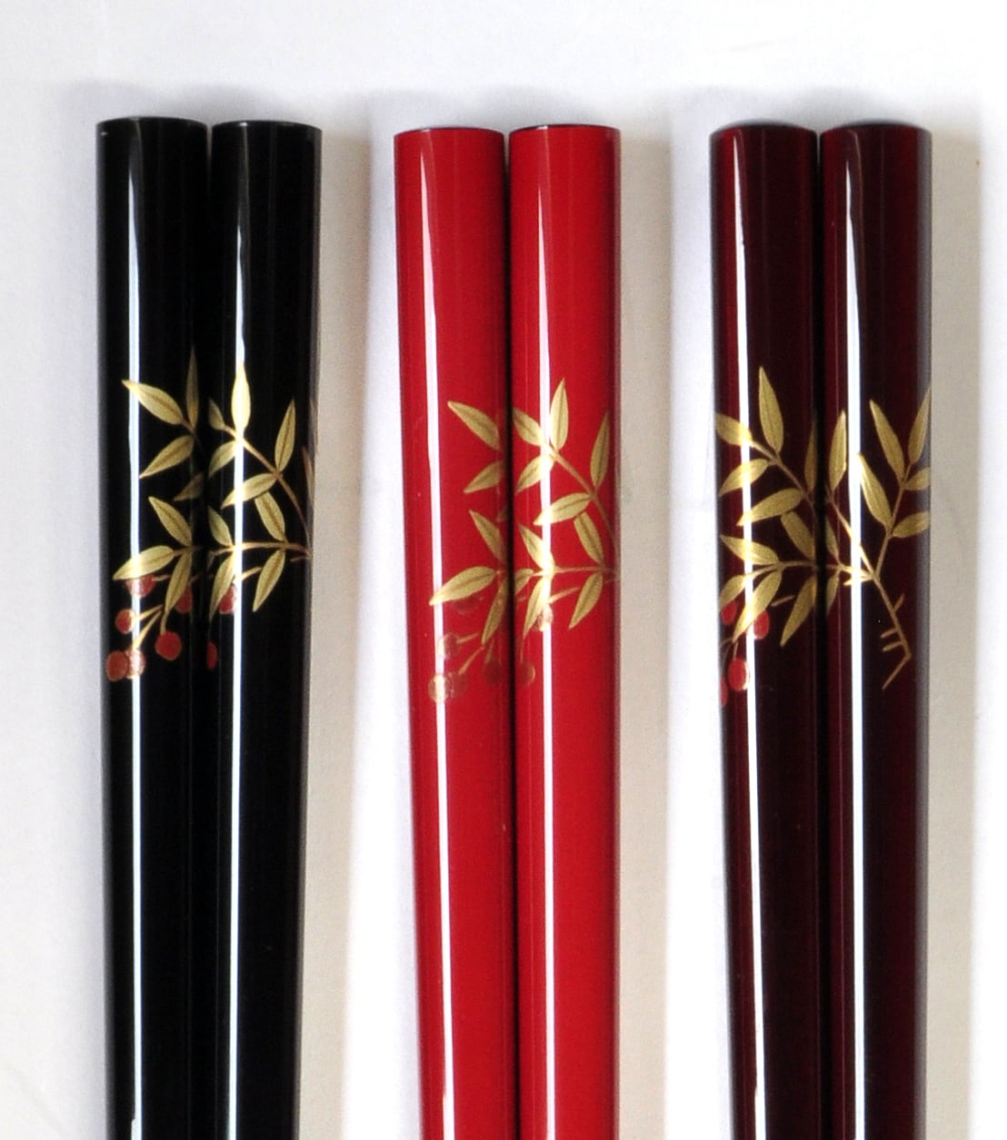H20-蒔絵箸 南天 | 輪島塗の老舗 輪島屋善仁 Online shop / WAJIMAYA