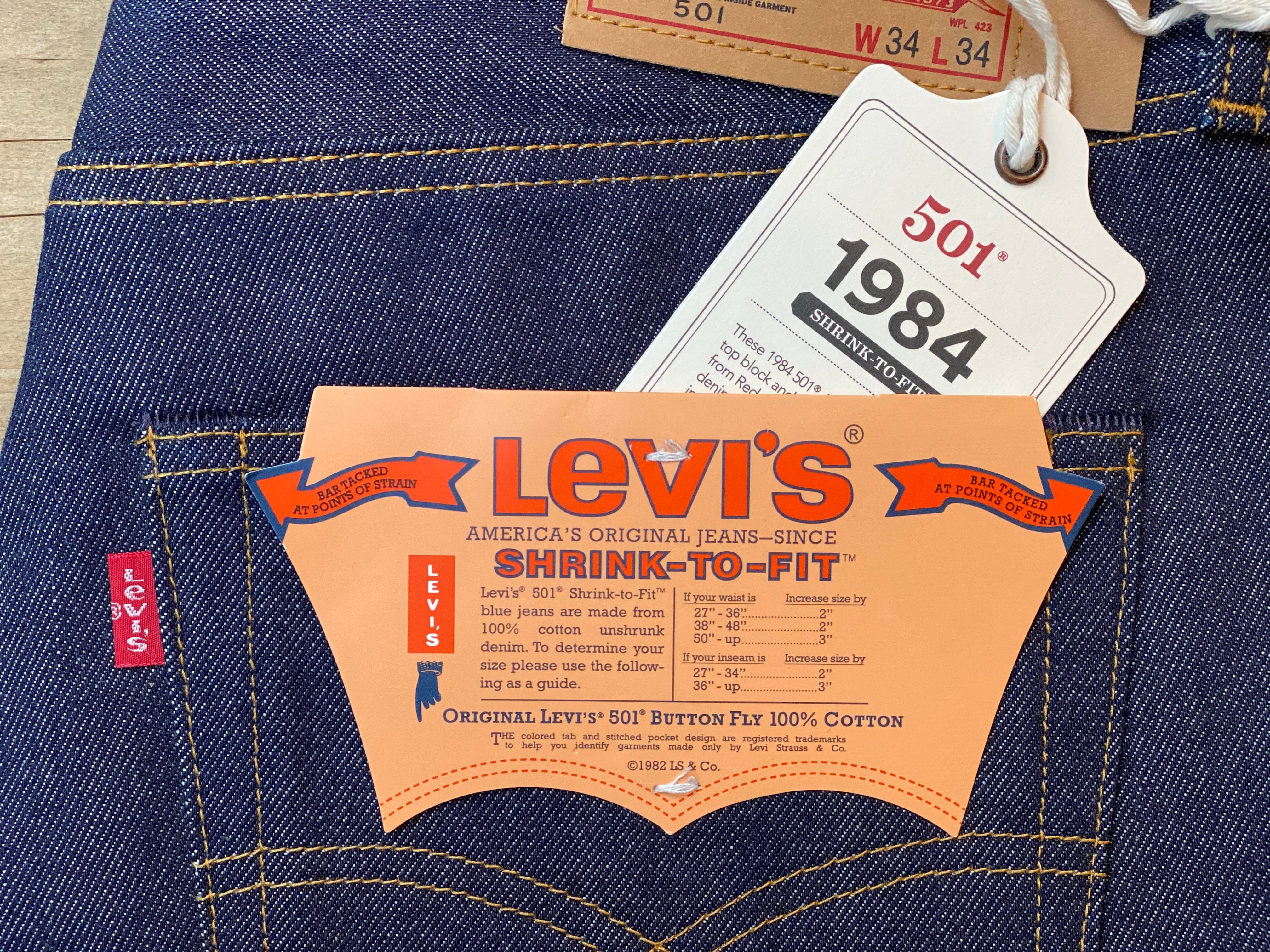 Levis / Levis Vintage Clothing 1984 Model 501 Jeans Rigid | Little