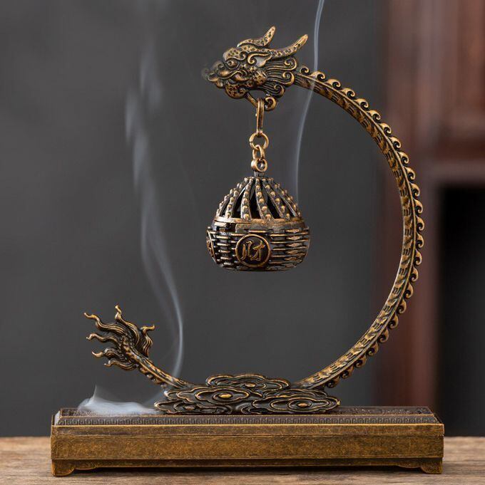 香炉 象鼻 三足香炉 銅製 風水 置物 オブジェ 線香立て お香立て 仏具