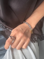 リンクアクセントブレスレット