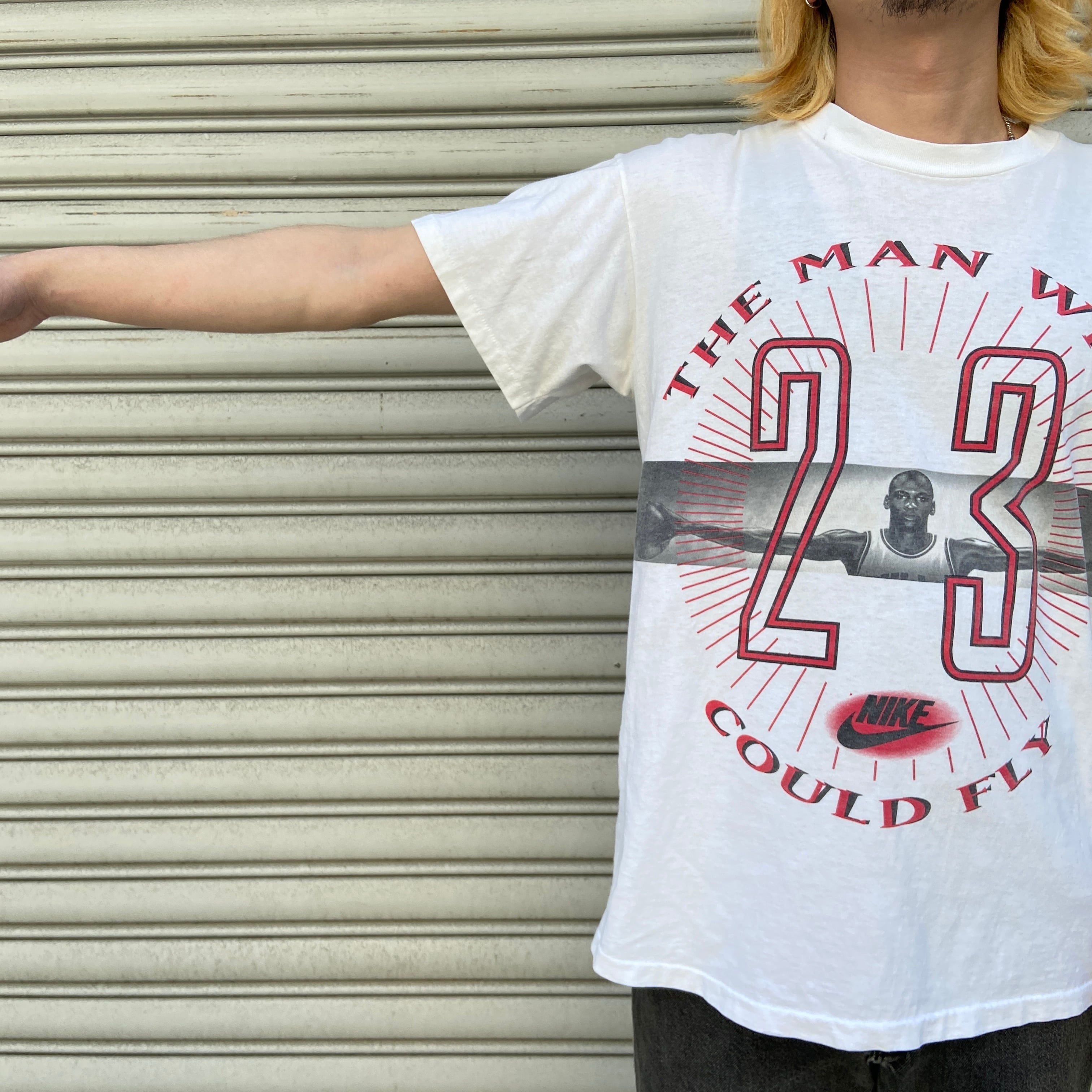 90s NIKE マイケルジョーダンTシャツ フォトプリ 23 ジャンプマンusa 