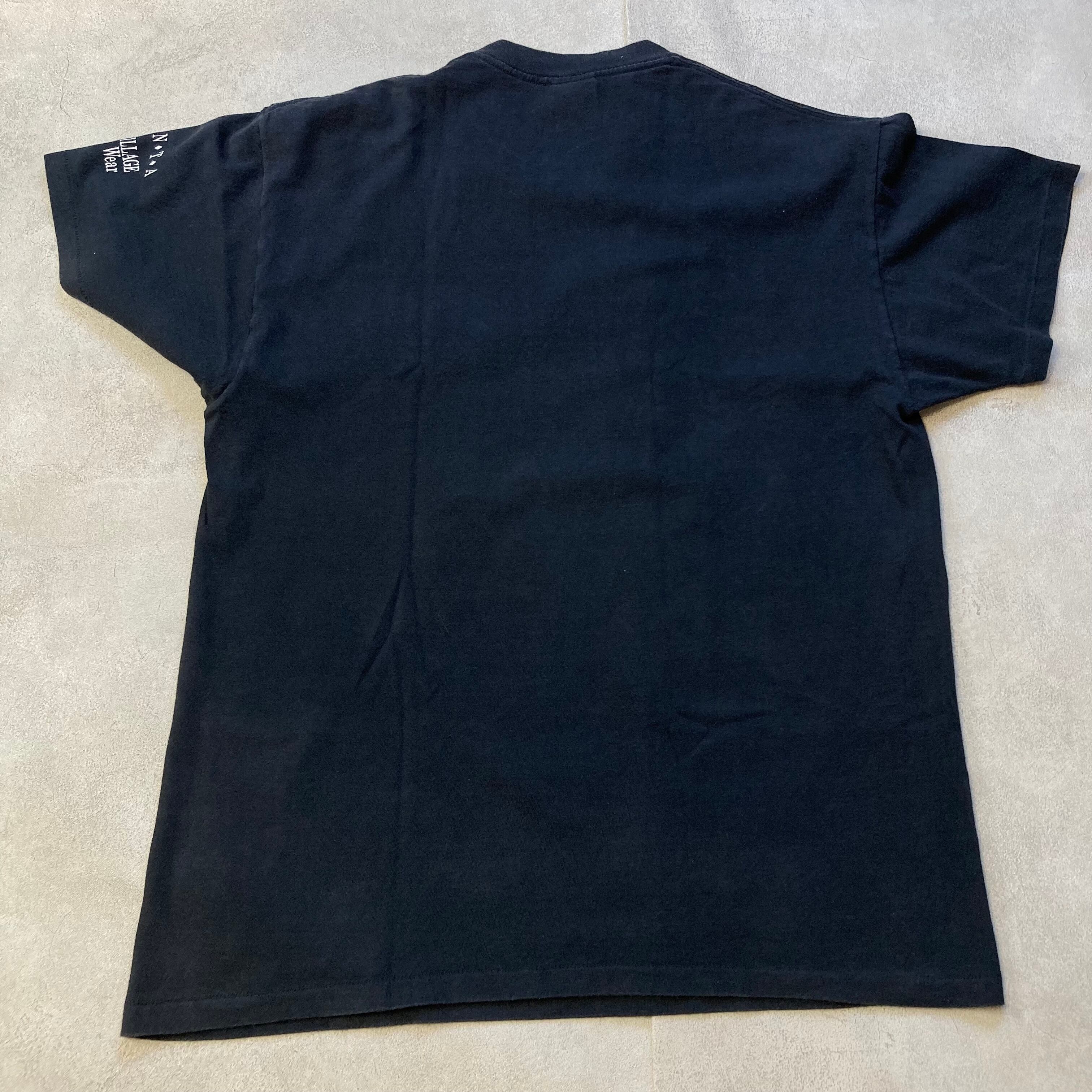90s USA製 ビンテージ ネイティブ インディアンヘッド ウルフ Tシャツ