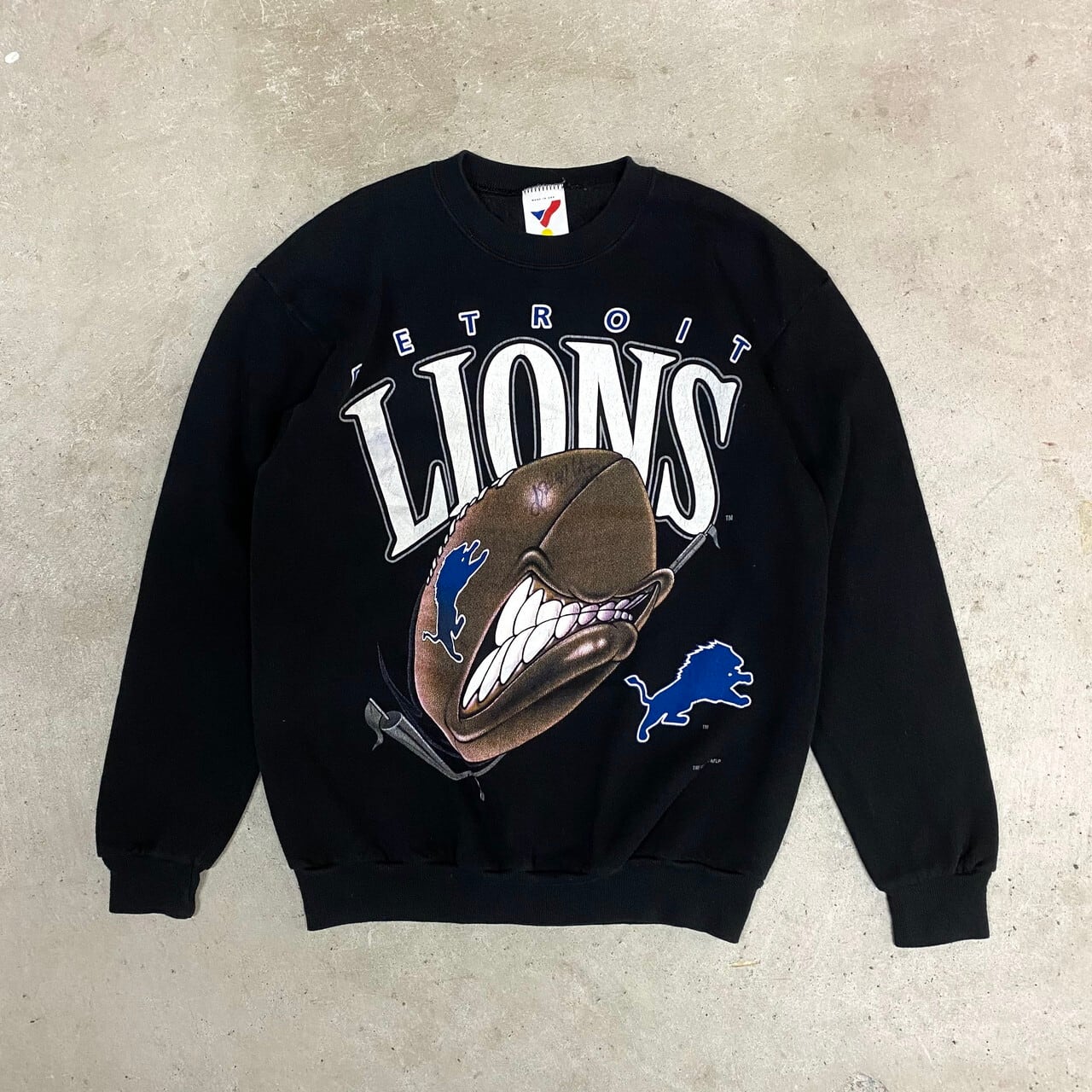 純正大阪 90s NFL ライオンズ タートルネック スウェット アメリカ製 L