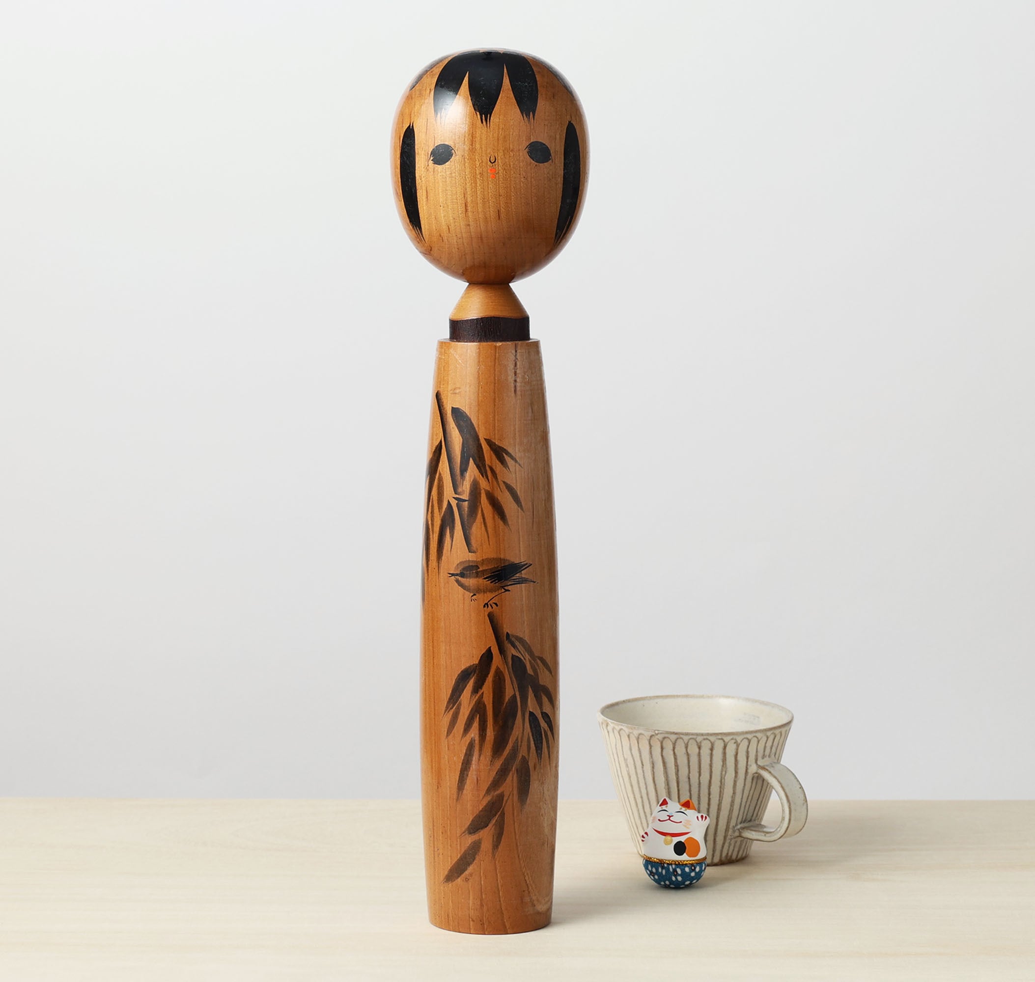 人形 創作こけし かわいい新型 こけし 卯三郎こけし 花物語 梅 創作