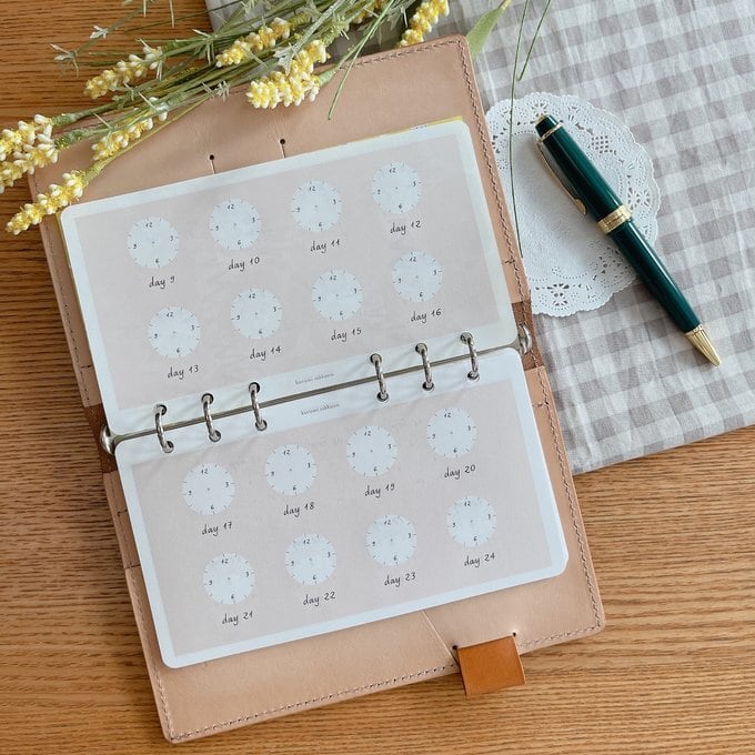 バイブルサイズ/マンスリー時計リフィル