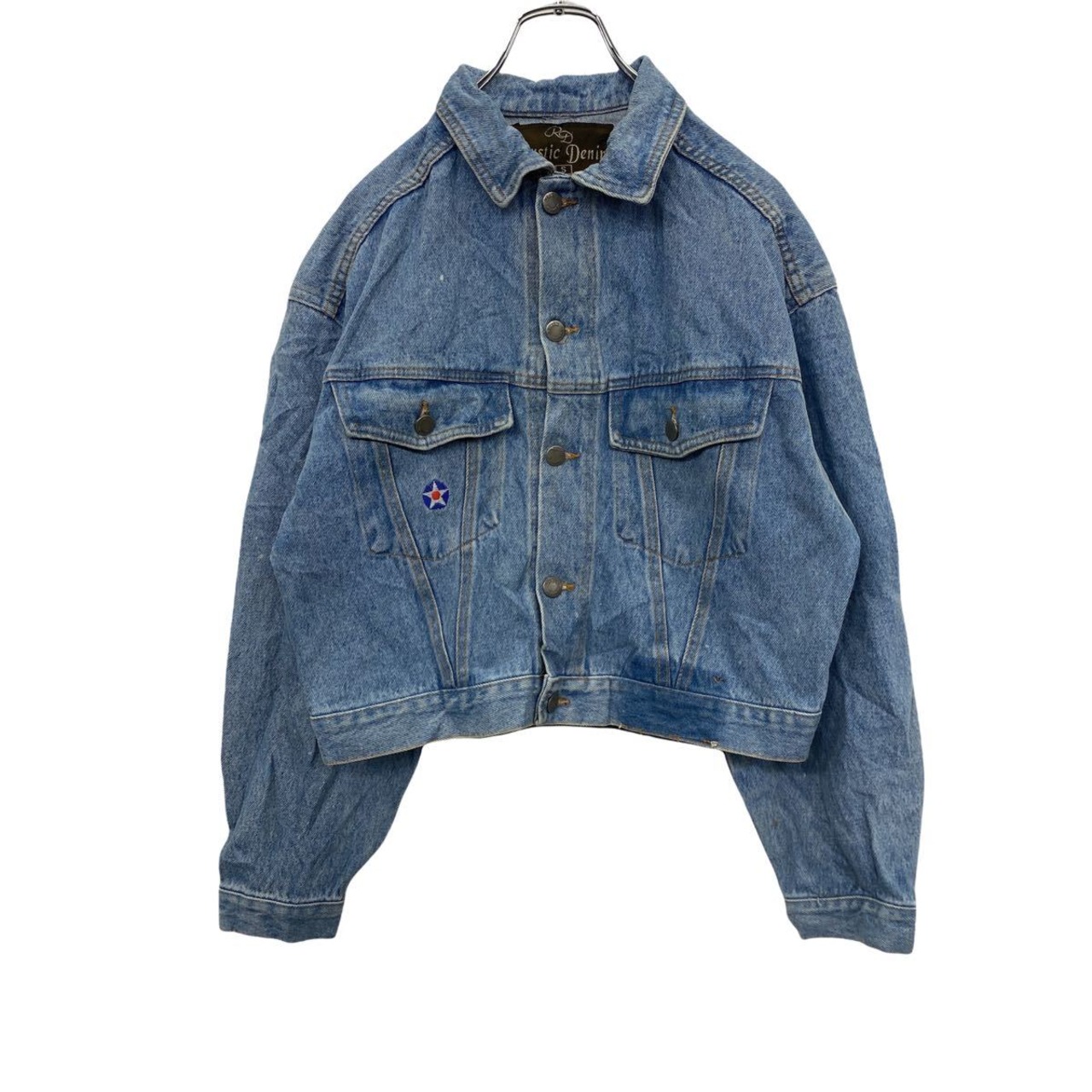 Rustic Denim デニムジャケット レディース S 青 ラスティックデニム G 