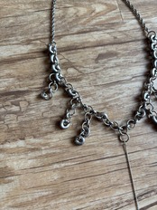 vintage drop chain statement necklace-5290-7