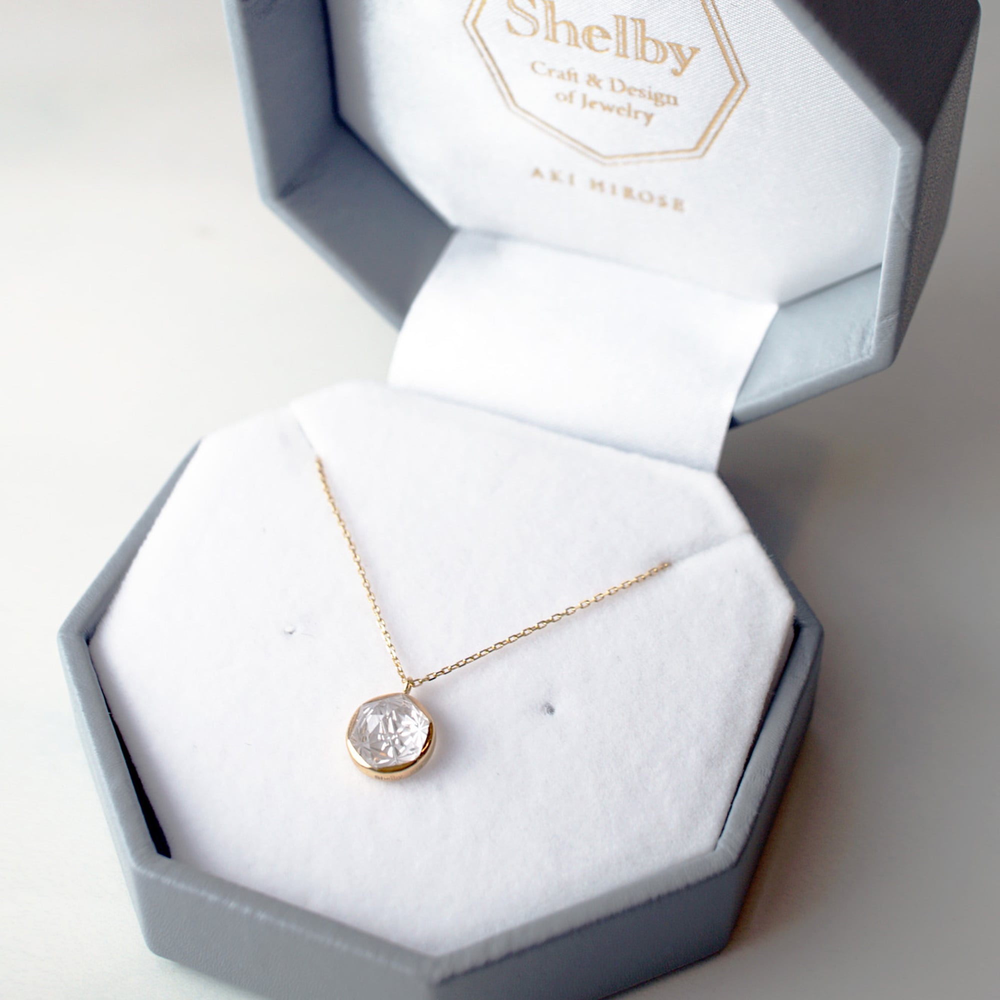 KIRIKO / Rock Crystal Necklace （Round / N117-CQ） | Shelby