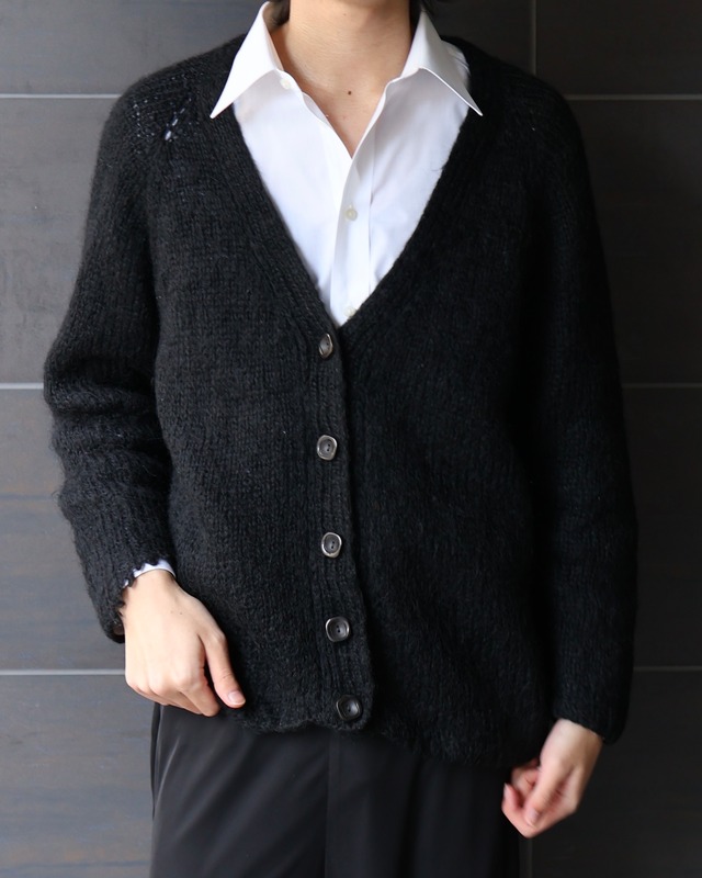 v neck knit cardigan