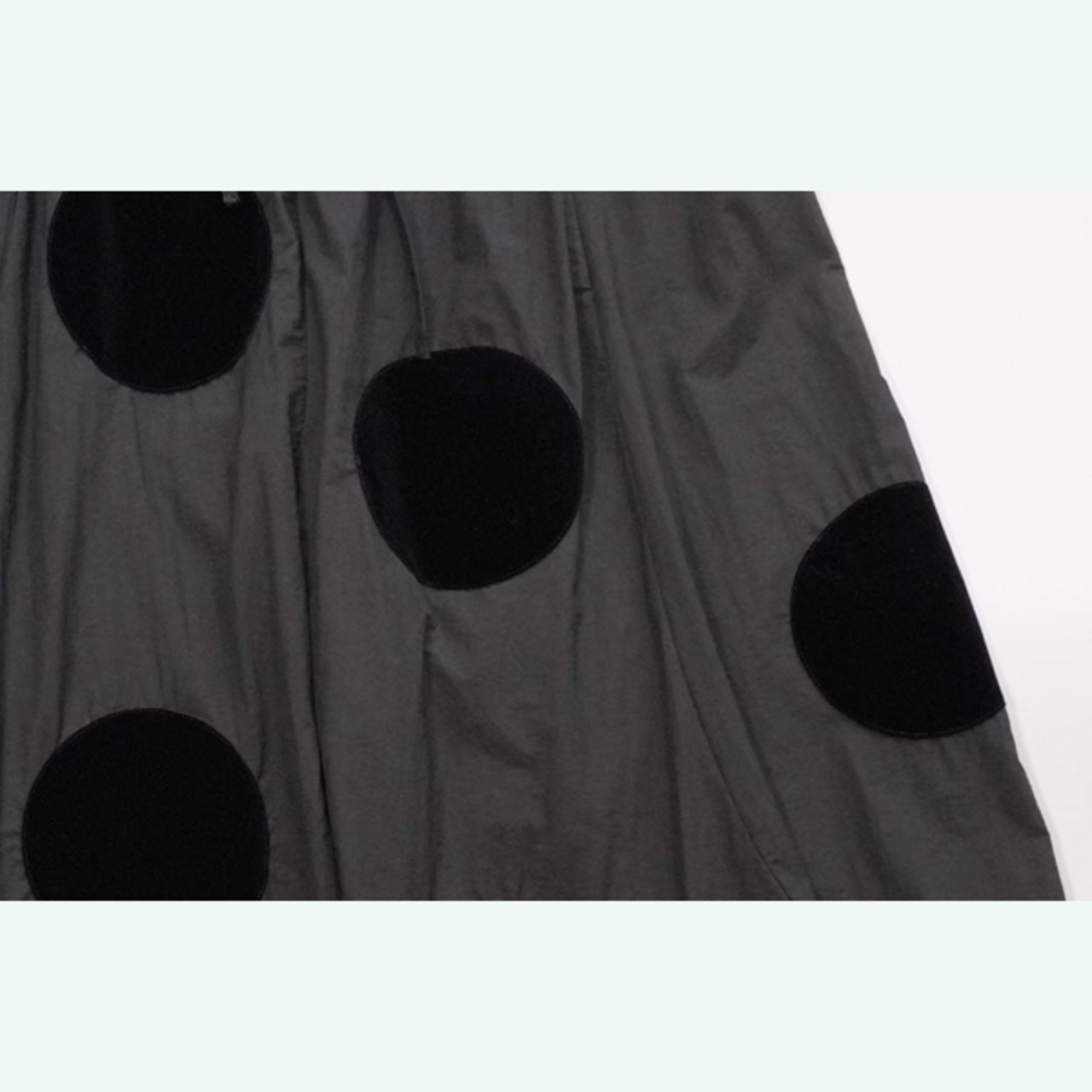 ビッグドット カーブレッグ ワイドパンツ i0368