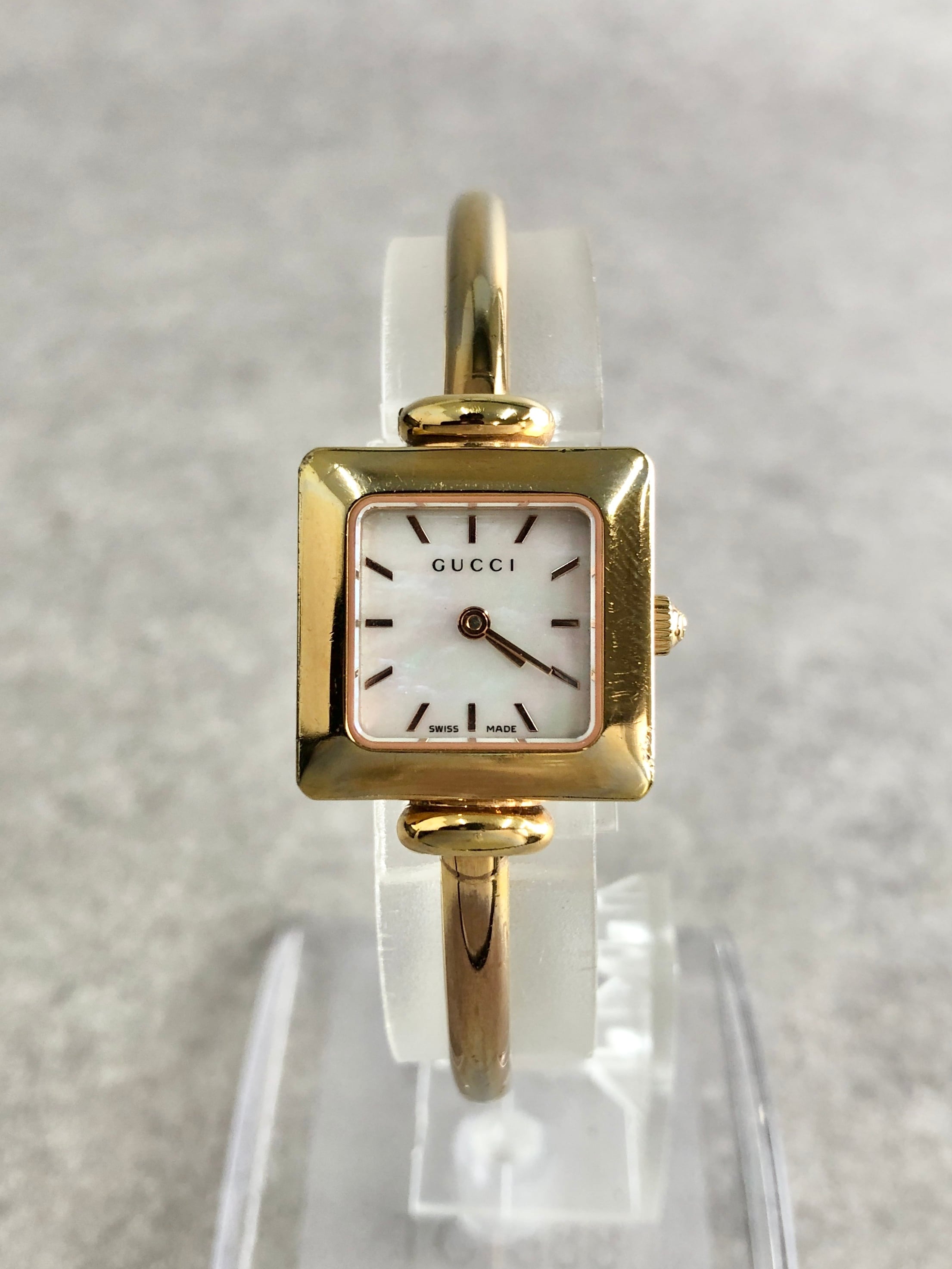 GUCCI グッチ 腕時計 ゴールド スクエア ステンレススチール 1900L