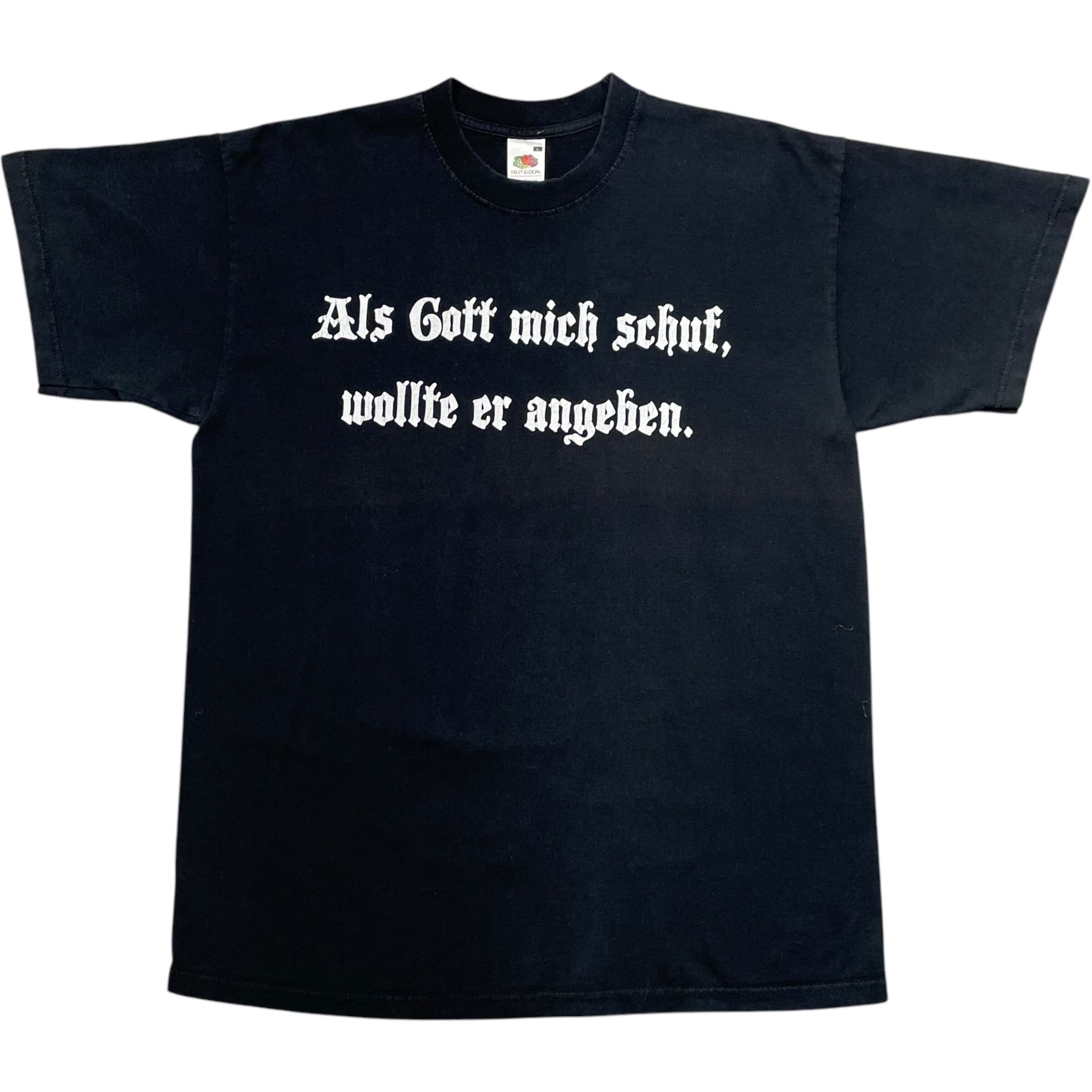 《L》FRUIT OF THE ROOM フルーツオブザルーム Tシャツ ブラック レタープリント no.6772