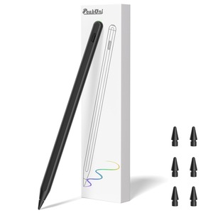 【新着特価】Pencil 第2世代 iPad 2018-2024用 磁気ワイヤレス充電付き Apple iPad Pro 13インチ(M4)/12.9インチ/11インチ、iPad Air 6(M2)/5/4/3、iPad Mini 7(A17 Pro)/6/5、iPad10/9/8/7/6 ブラック