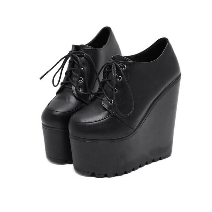 厚底ウェッジソールオックスフォード16cm全2色 | 厚底シューズ