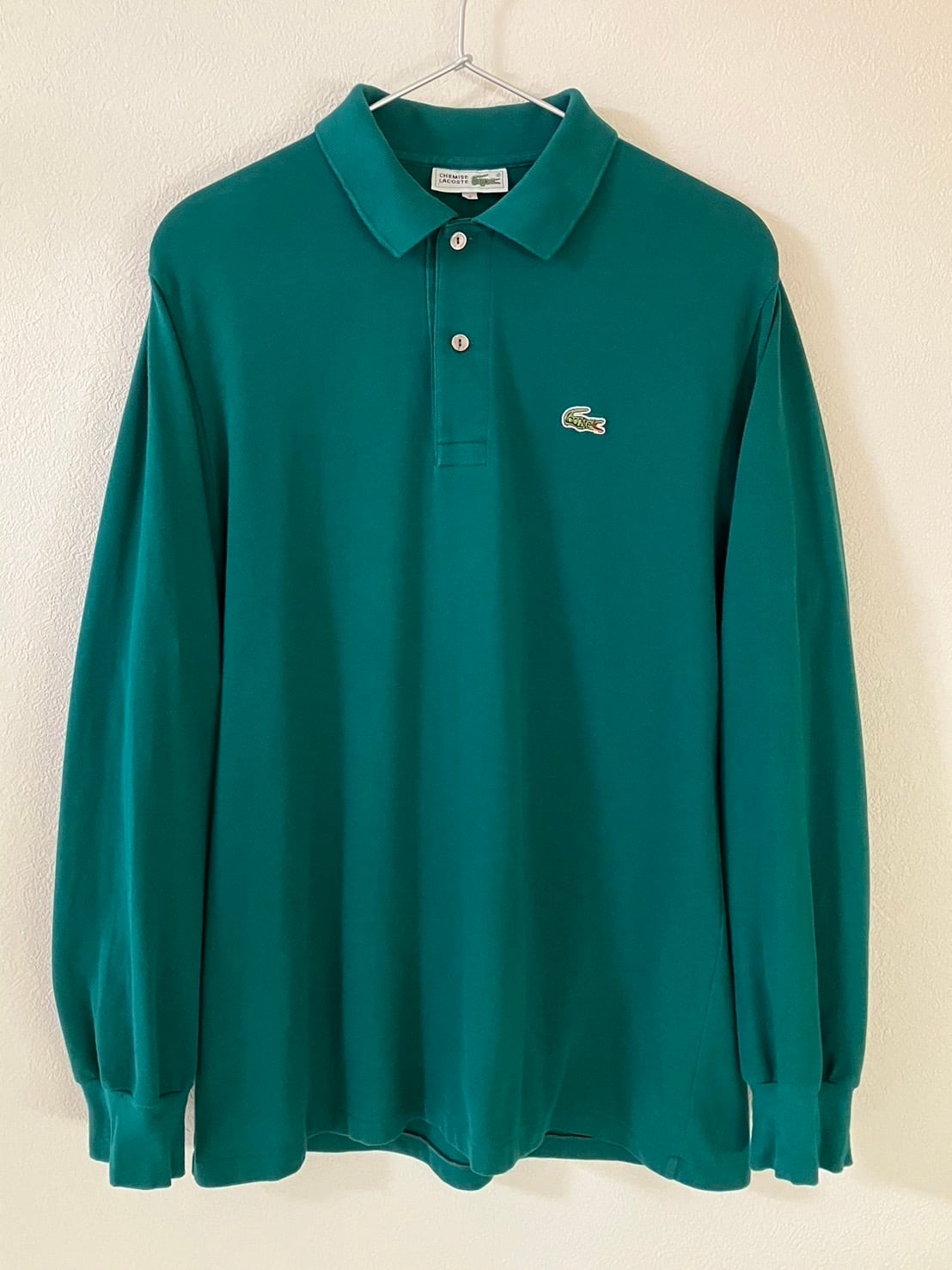 TLS56】80s CHEMISE LACOST シュミーズラコステ 長袖ポロシャツ