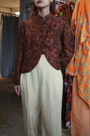 【monoya】jacquard jacket
