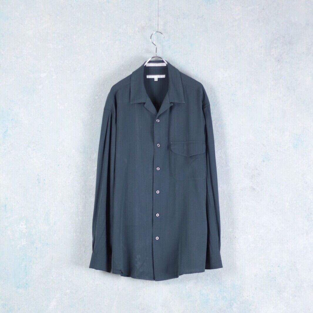 PERRY ELLIS フラップポケットレーヨンオープンカラーシャツ 【CU-1289