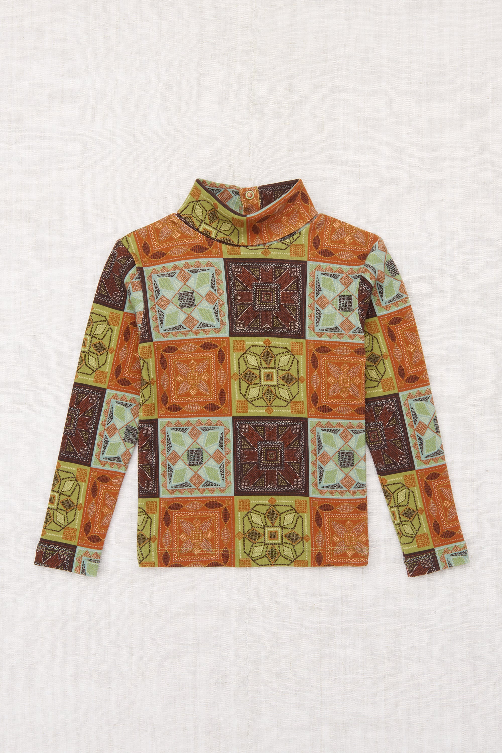 〈 Misha&Puff 25AW 〉 Turtleneck / Chili Spice Cross Stitch