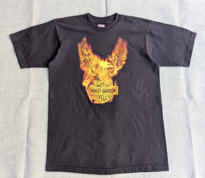 harley davidson golden eagle tee usa製!! 小岩店