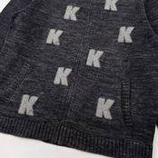 Karl Helmut カールヘルム K柄 ワッペン コットンニット ジャケット カーディガン サイズ M /メンズ/ピンクハウス