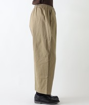 COLORK/ツイルストレッチ タックルーズパンツ
