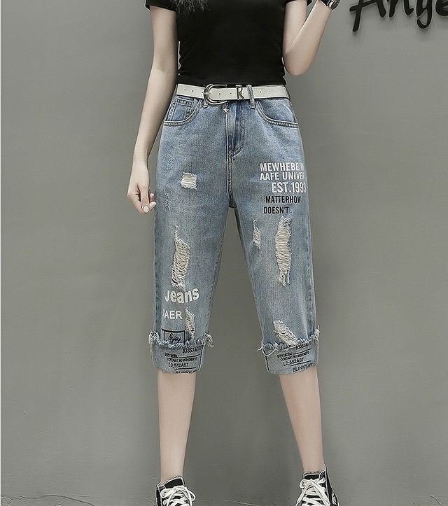 大きいサイズ レディース ダメージデニムパンツ ハーフパンツ 春 夏 秋 S 大きいサイズ 送料無料 レディース通販店 ｋｅｃｃｈi 静岡 Base売り場