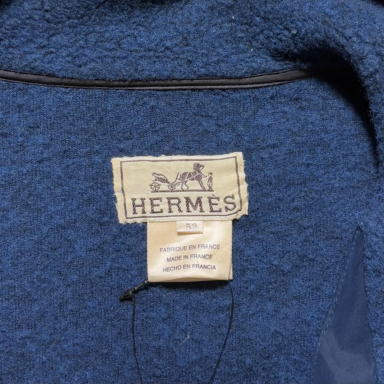 vintage HERMES wool fleece jacket